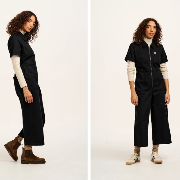 LUCY & YAK Black Ragan Jumpsuit Size US 12 Petite -- UK 16 Petite NWT - Picture 3 of 6